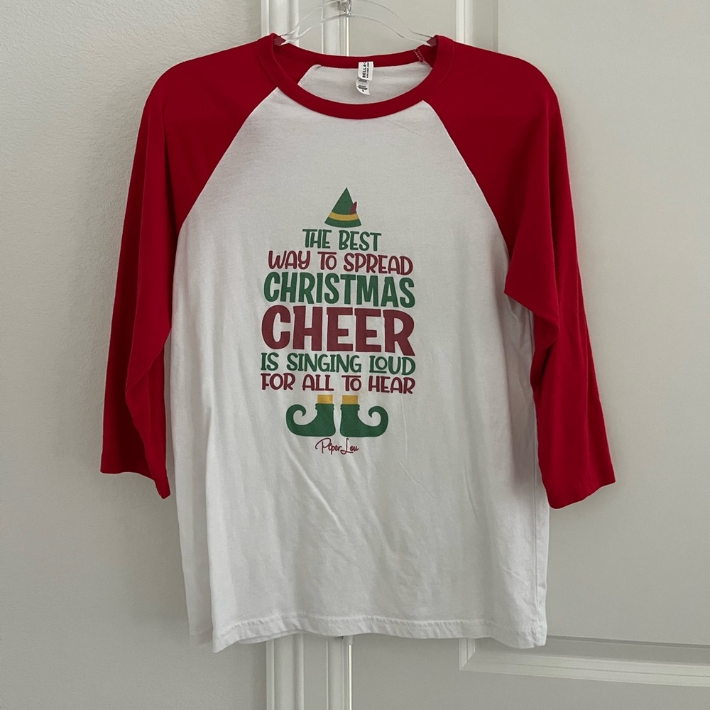 Christmas quarter length/long sleeve shirt